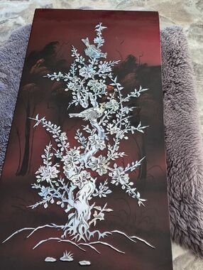 Lacquer / Pearl Raised Inlay Wall Art